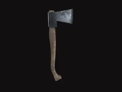 Medieval Axe V02 Low-poly 3D model