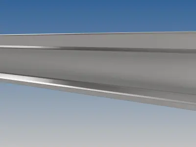 British Standard-EN13674 54E2 rail 3D model