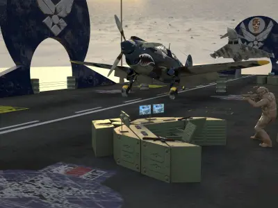  FLIGHT EXHIBITION AREA 3D model
