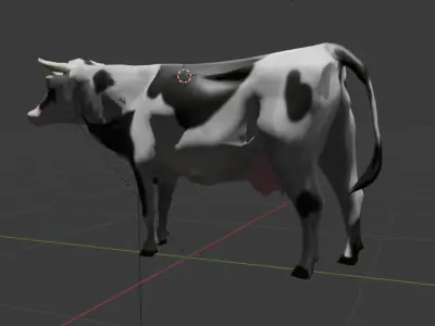 Cow Standard Low-poly 3D model