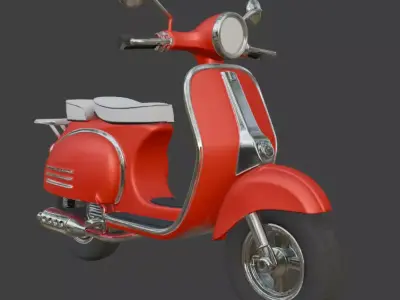 Electric Scooter 3D Model 3D model 5