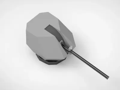 NAVAL GUN SHIP MK 3D print model