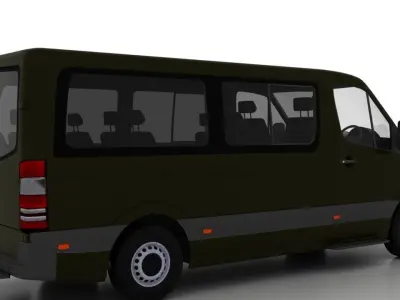 Mercedes Benz Sprinter L2H1 2015 Passenger UK 3D model