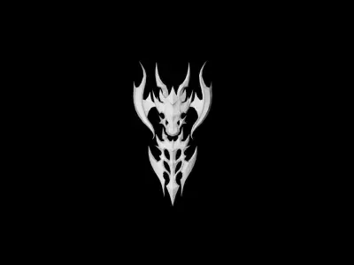 Demonic Battle-Gloves Low-poly 3D model