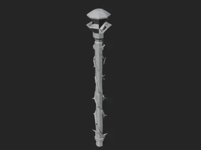 Mage Staff Low-poly 3D model