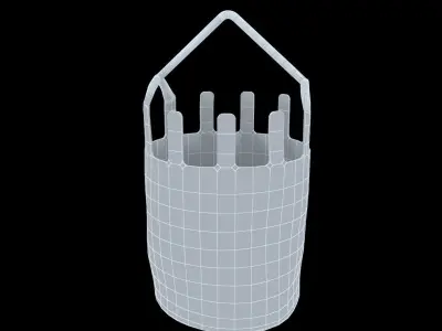 Industria Era - Fat Bucket Free low-poly 3D model