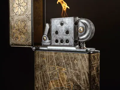 Zippo lighter 3D model