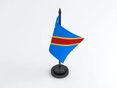 Table Flag Democratic Republic of the Congo 3D model