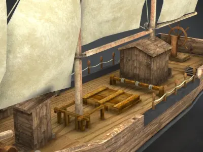OLD SHIP 3D model purchase