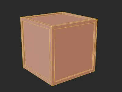 Wooden Crate Free low-poly 3D model get