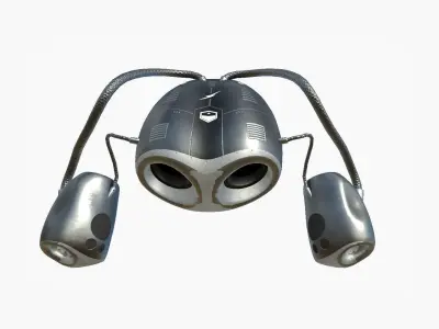Jetpack I06 Dark Steel - SciFi Character Design Low-poly 3D model