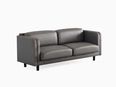 Leather Sofa 03 Low-poly 3D model