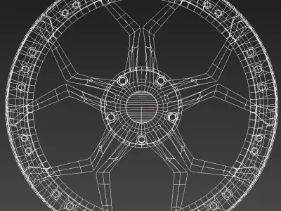 Car rim 10 3D model