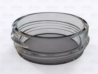 Glass finish - GME 21 00 - 48 mm - Continuous thread 3D model