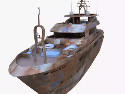 Luxury Yacht 3D Model Pack Realistic Boats Collection PBR Ready