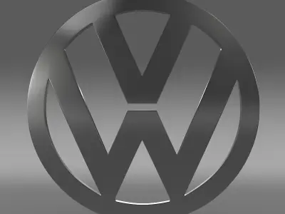 Volkswagen Logo 3D model from CGTrader
