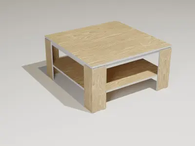 PRAGA square of wood on wall 3D model