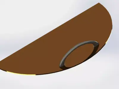 Tank door 3D model