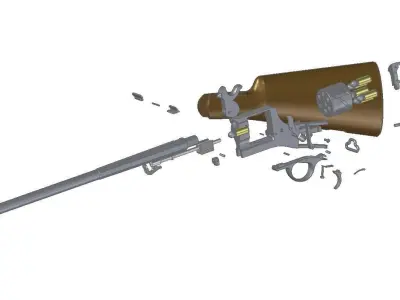 Mauser Zig-Zag carbine 3D model
