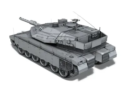 Merkava IV MBT 3D model purchase
