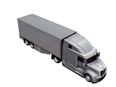 Peterbilt 579 Truck Modern Aerodynamic Heavy Duty Semi Truck 3D model