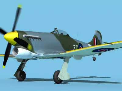 Hawker Hawker Tempest MK1 V01 3D model