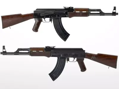 Kalashinkov ak47 Low-poly 3D model