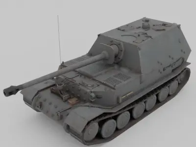 Ferdinand - Elefant Heavy Tank Destroyer Low-poly 3D model