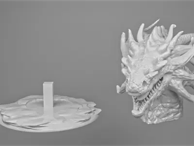 DRAGON HEAD 3D model buy