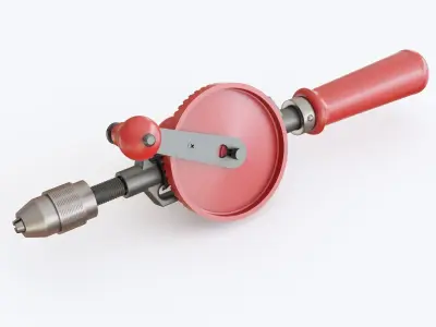 Hand drill 04 3D model