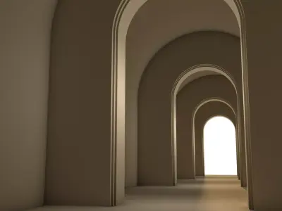 Medieval Tunnel 3D model