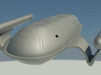 Matt Jefferies TOS Concept Shuttle 3D print model