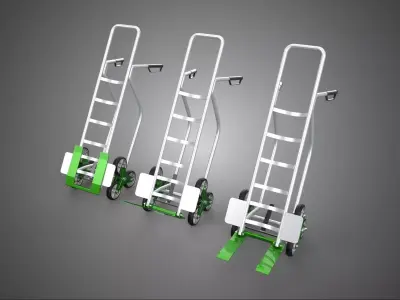 STAIR CLIMBER CLIMBING HAND TRUCK TROLLEY CART PALLET FORK LIFT 3D model