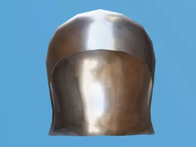 Open Sallet Low-poly 3D model