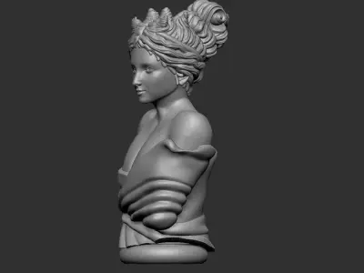 female bust 3D print model