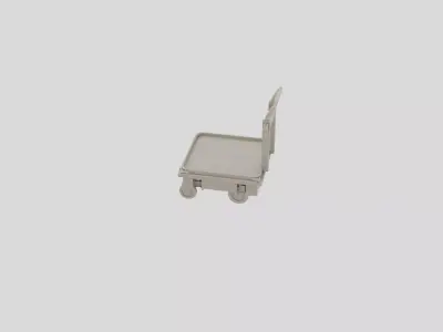 Hidden Facility Equipment Transport Cart for 3D print 3D model