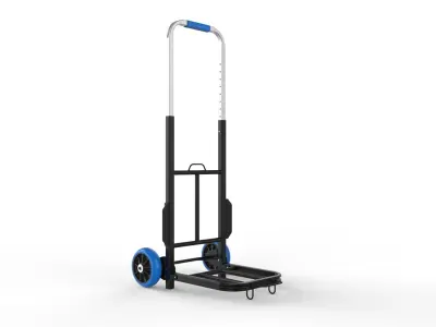 Cart Storage Blue 3D model