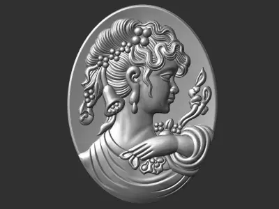 Cameo pendant 3D print model