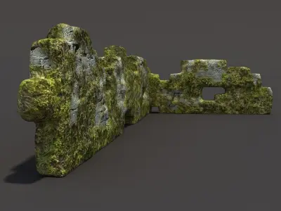 English Castle Ruin 7  3D model