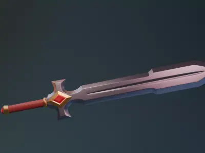 Stylized sword 3D model buy