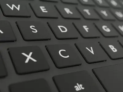 keyboard 3D model by salmanelahi