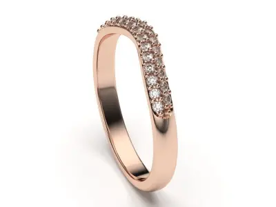 solitaire with ring sizes  8 part S34 3D print model