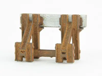 Railway Buffer Stop Mod2 1-87 resin 3D print model