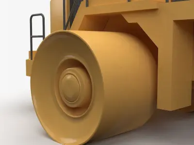 Construction Truck 3D model Textured