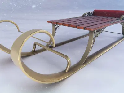 Snow Sled 3D model purchase