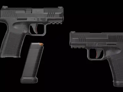 Canik MC9L pistol 9mm Low-poly 3D model