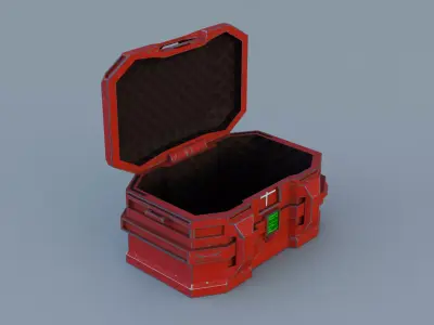 Sci-fi - Supply Crate  Low-poly 3D model