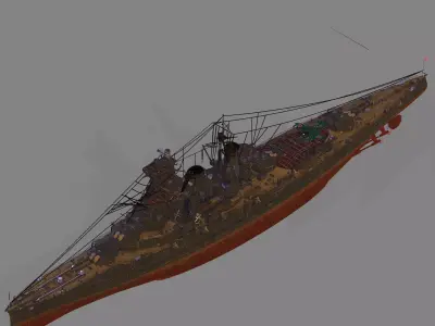IJN Haruna 3D model