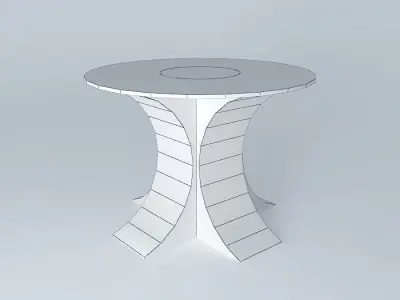 Round table  3D model
