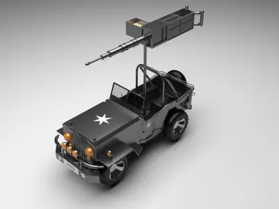 Army Jeep 3D model